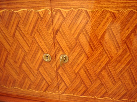 Jules Leleu French Art Deco Marquetry Vitrine