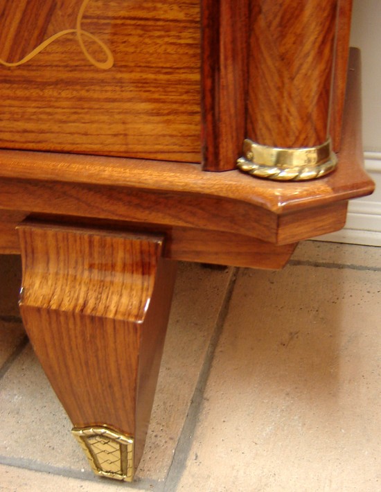 Jules Leleu French Art Deco Marquetry Vitrine