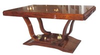 French  Art Deco Mahogany Dining Table