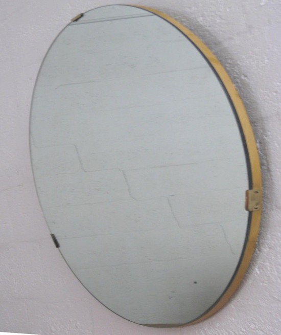 American Art Deco Blond Mahogany Dresser and Mirror