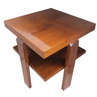 French Art Deco Mahogany Occasional Table