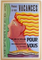 French Art Deco Vacances Poster by Marsas Streamline