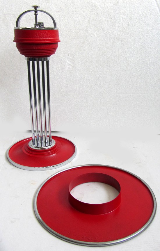 Rare American Art Deco Red CLIMAX Cocktail Smoker