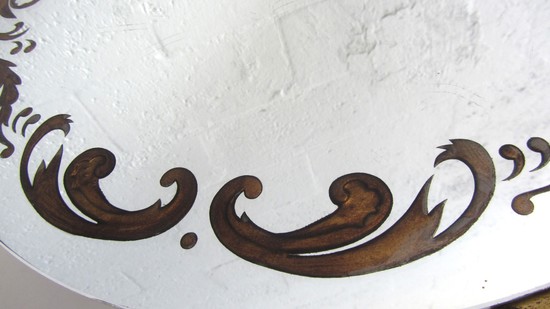 French Art Deco Wrought Iron and Mirror Grave Cocktail Table by Rene Druet