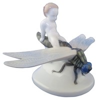 Albert Caasmann Porcelain Rosenthal Dragonfly Figurine