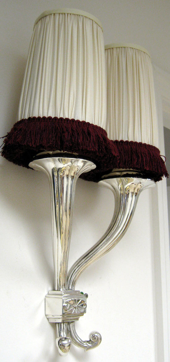 Two French Art Deco Sconces in the style of Ruhlmann