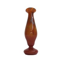 Charles Schneider French Art Deco Orange Vase