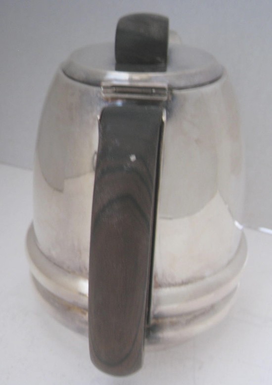 Five Piece French Art Deco Silverplate Tea Set by Raymond Templier