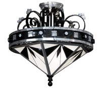Spectacular American Art Deco Theater Chandelier