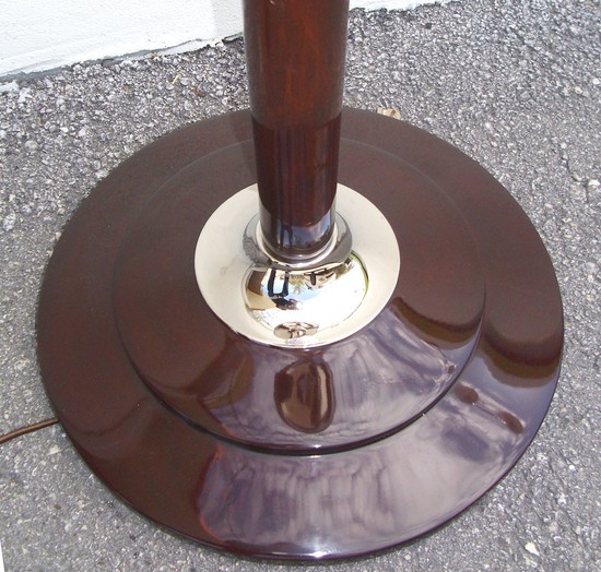 French Art Deco Torchiere with Ball